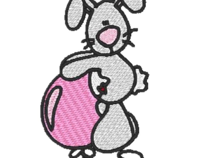 Ballon-Bunnies ( 7 Machine Embroidery Designs from ATW ) 4X4 Hoop