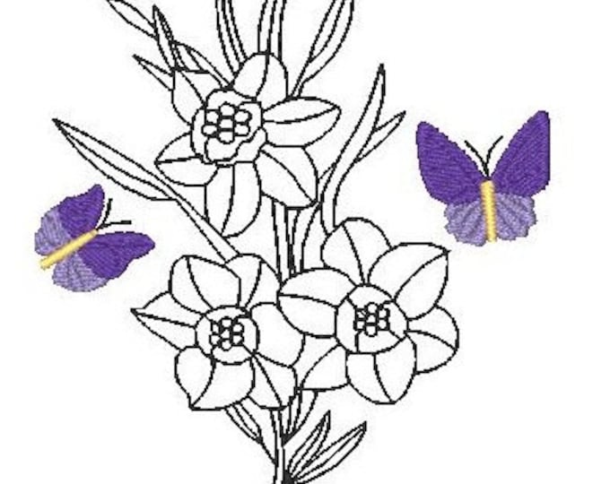 Fall Butterfly Machine Embroidery Designs