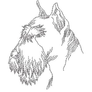 Schnauzer Dogs 10 Machine Embroidery Designs. Mixed 4X4 and 5X7 Hoop Digital DDownload image 4