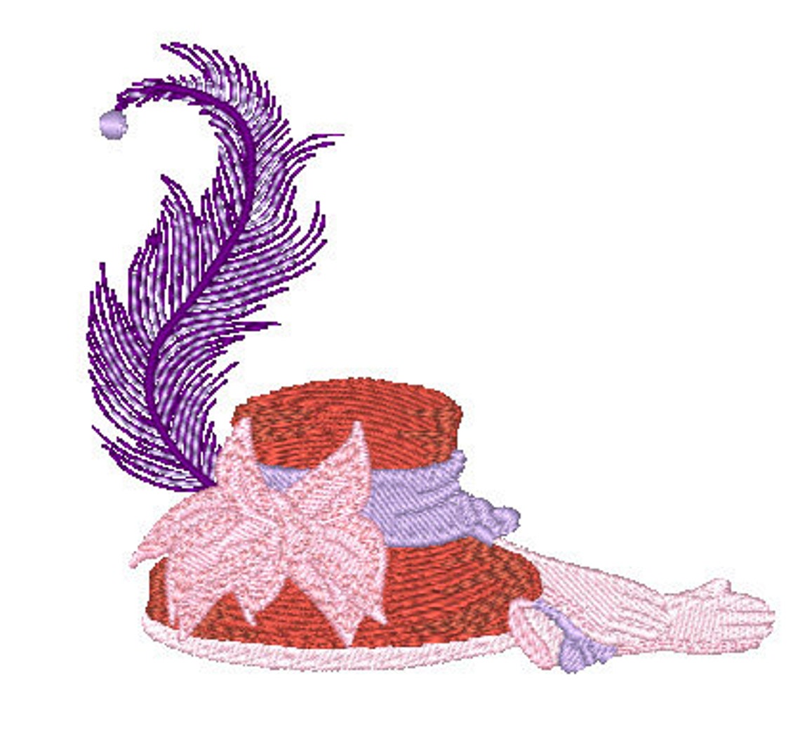 Red Hat Machine Embroidery Designs Etsy
