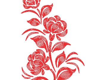 Diseños de bordado a máquina de flores fantásticas: 10 diseños para aro de 5x7 pulgadas (descarga digital)