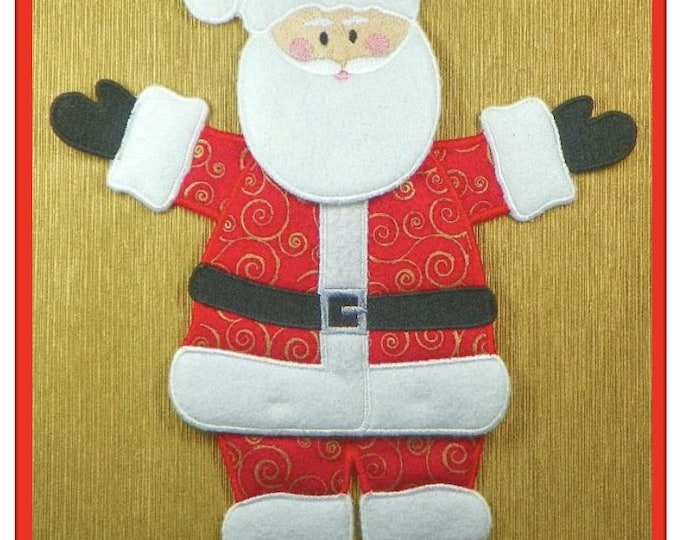 FSA Santa Project: 4 Unique 6x10 Designs by Nancy Smith - #11719 Machine Embroidery Design Files Christmas Project