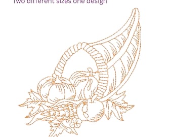 Autumn Splendor Redwork   (14 Machine Embroidery Designs by ATW) 4X4 and 5X7 Hoops mixed