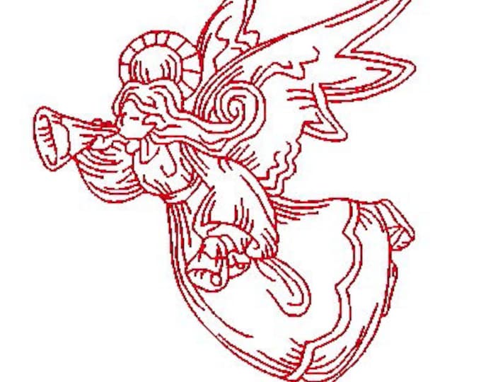 Nativity Redwork Machine Embroidery Designs