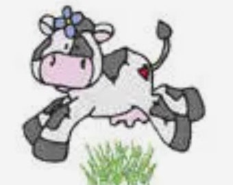 LuLu Cows  7 Machine Embroidery Designs