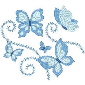 Butterflies New Style   Machine Embroidery Designs