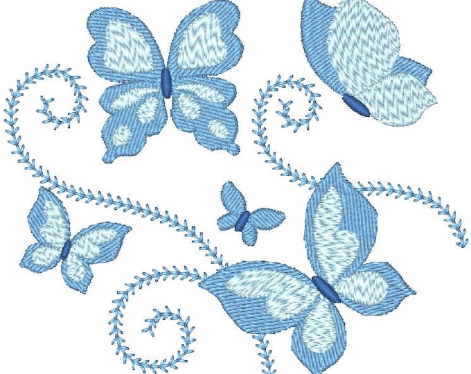 Butterflies New Style   Machine Embroidery Designs