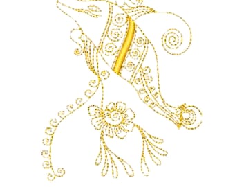 Dolphin Lineart  ( 12 Machine Embroidery Designs from ATW )