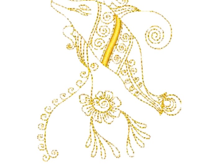 Dolphin Lineart  ( 12 Machine Embroidery Designs from ATW )