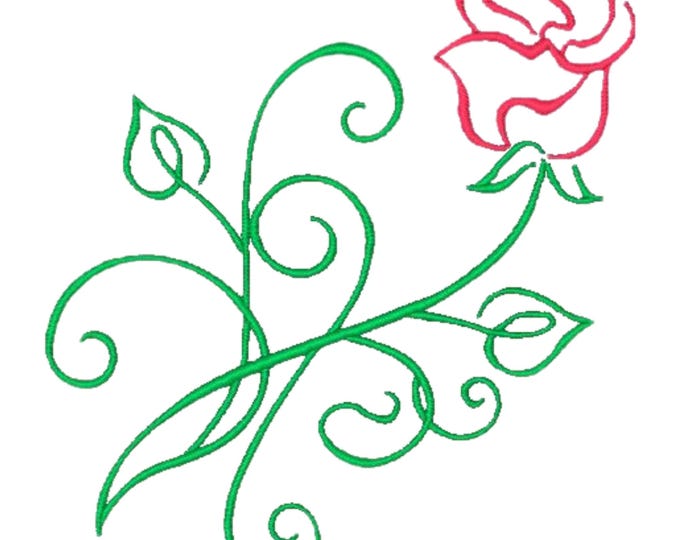 Art Deco Roses  ( 10 Machine Embroidery Designs by ATW) 5X7 Hoop