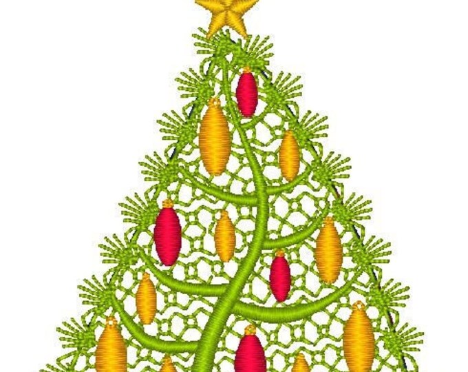 New Christmas Tree Machine Embroidery Designs