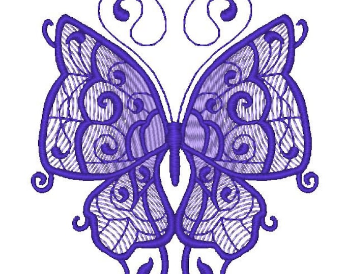 Tribal Butterflies  Machine Embroidery Designs )
