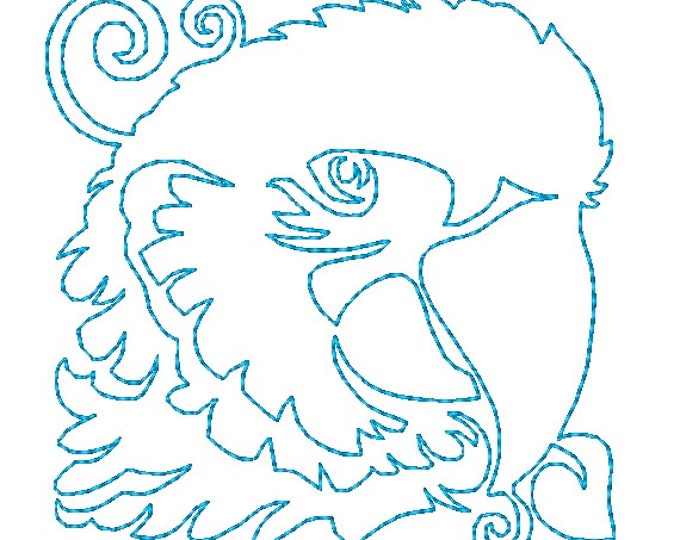 Lineart Parrots    Machine Embroidery Designs