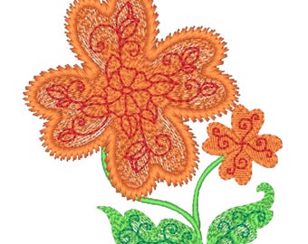 Elegance Florals  10 Machine Embroidery Designs | Vintage Botanical Collection | 4X4 Hoop | Instant Download