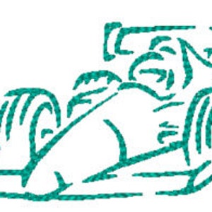 Outline Racing Cars  Machine Embroidery Designs