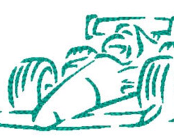 Outline Racing Cars  Machine Embroidery Designs