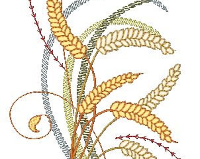 Wheat Art-5X7   Machine Embroidery Designs