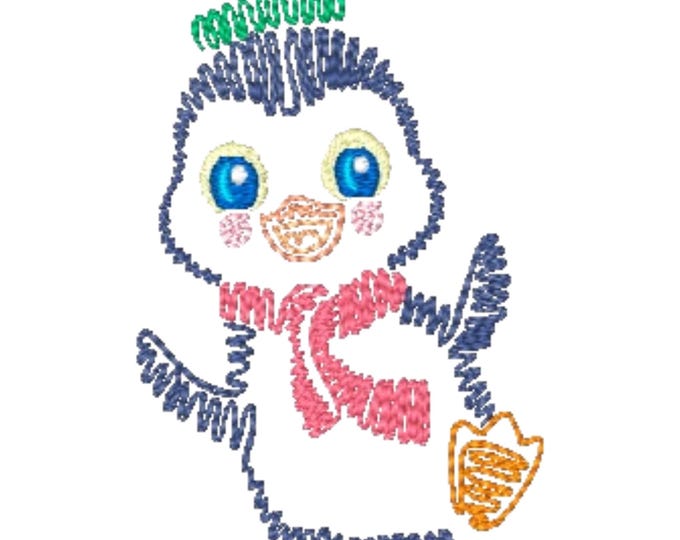 Penguin Swing Style 10 Machine Embroidery Designs 4X4 hoop Instant Download Christmas Seasonal
