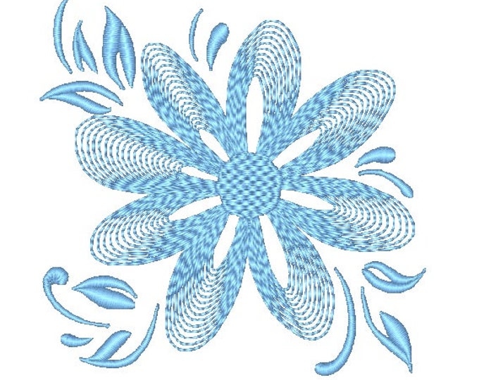Rippled Flowers   Machine Embroidery Designs