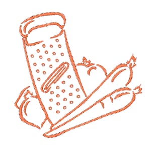 Outline Kitchen Things   10 Machine Embroidery Designs 4X4 Hoop Instant Download