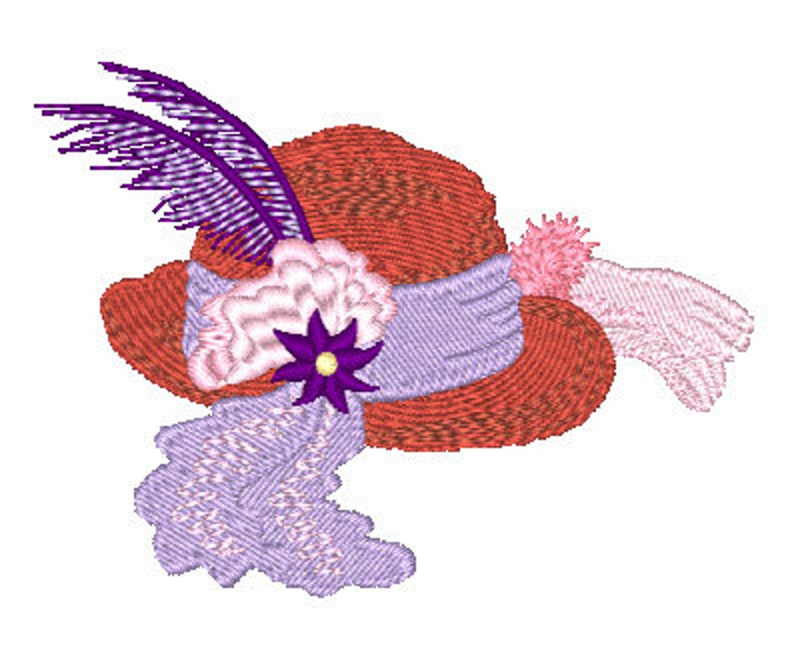 Red Hat Machine Embroidery Designs Etsy