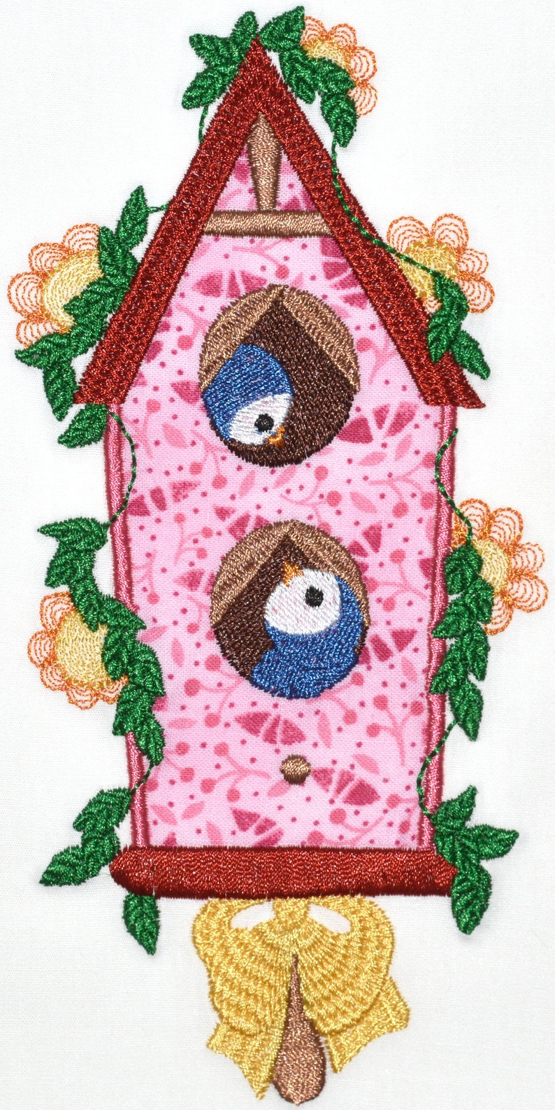 Country Birdhouses Applique Machine Embroidery Designs image 6