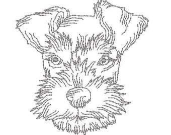 Schnauzer Dogs  Machine Embroidery Designs