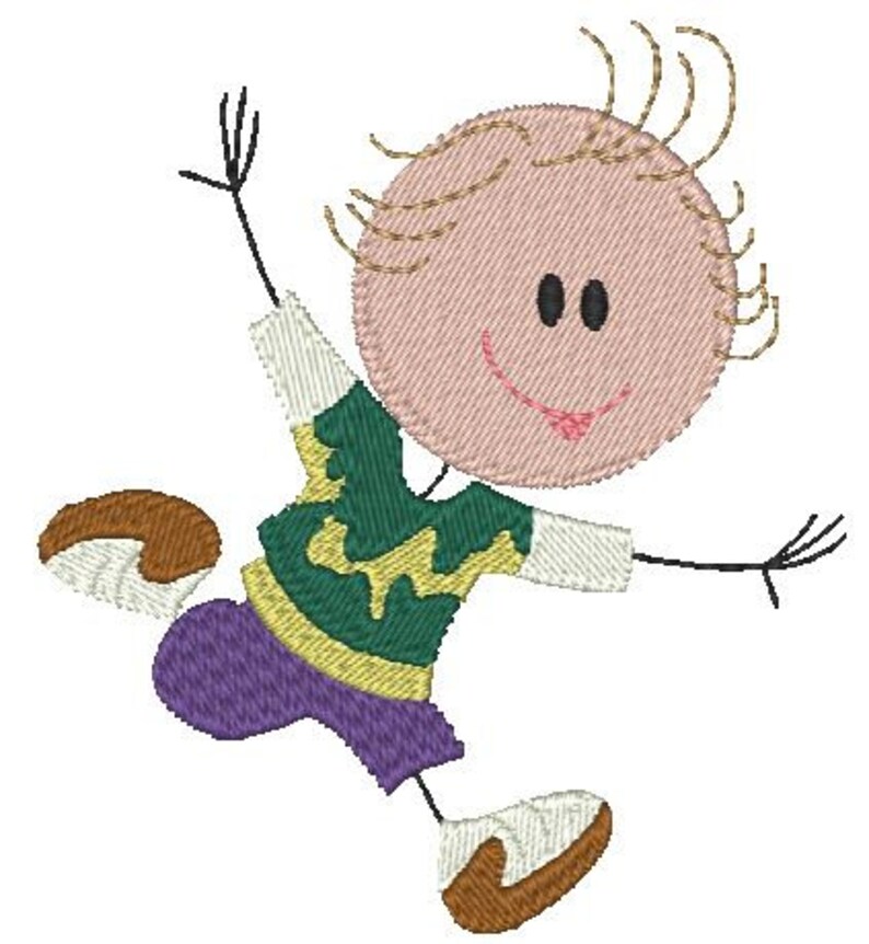 Sticky Little Kids Machine Embroidery Designs image 5