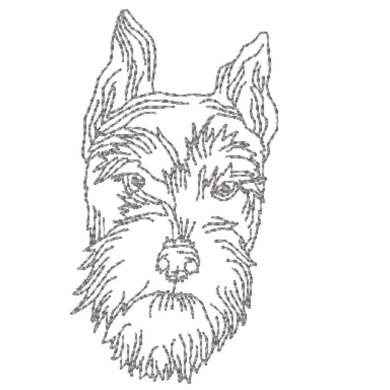 Schnauzer Dogs 10 Machine Embroidery Designs. Mixed 4X4 and 5X7 Hoop Digital DDownload image 5
