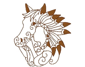 Mystic Horse 5x7 ( 10 Machine Embroidery Designs)