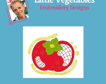 Radiant Little Vegetables Embroidery Designs - Captivating Artistry for Inspired Spaces 4x4 Hoop 11676