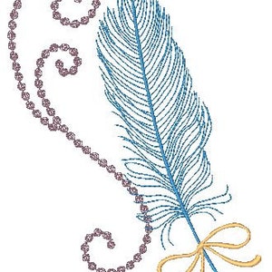 Feather Fest 5X7 Machine Embroidery Designs image 4