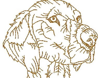 DOG BREEDS Pointers Redwork  Machine Embroidery Designs