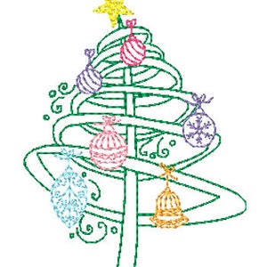 Christmas Tree Fantasy Machine Embroidery Designs image 10