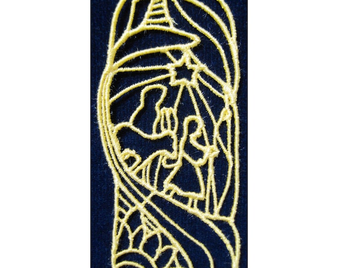 Free Standing Lace (FSL) Nativity Ornaments – 10 Machine Embroidery Designs - Christmas Tree Decorations