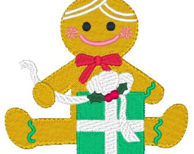 Gingerbread Dolls   10 Machine Embroidery Designs. for 4X4 Hoop Instant Download