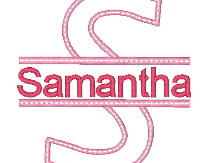 Split Applique Alphabet  26 (A-Z)  Machine Embroidery Designs