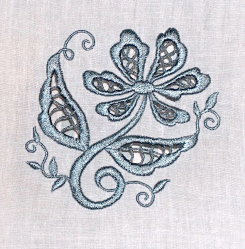 Floral Cutwork 10 Machine Embroidery Designs from ATW Etsy