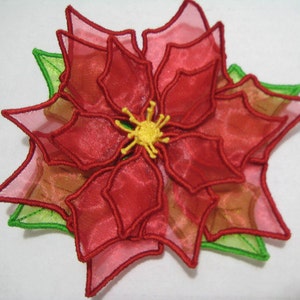 Free Standling Applique 3D Flower Project #396 ( Machine Embroidery Design from ATW )