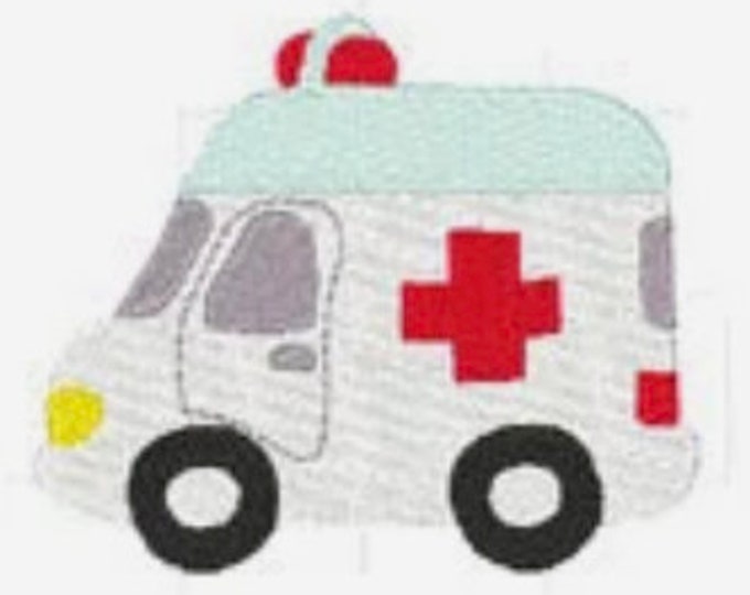 Emergency 911 Vehicles-1  Machine Embroidery Designs