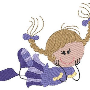 Sticky Little Kids Machine Embroidery Designs image 1