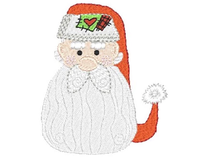 Santa-Heads ( 8 Machine Embroidery Designs from ATW ) XYZ17K
