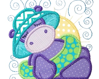 Bloques de apliques de verano: 10 diseños de bordado a máquina, 5 x 7, descarga digital