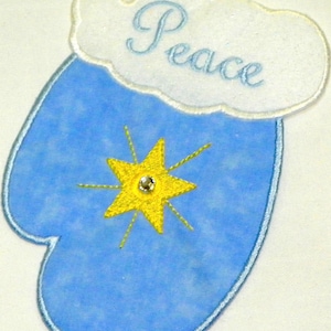 Holiday Gift Card Mitten Ornaments NLS Machine Embroidery Designs