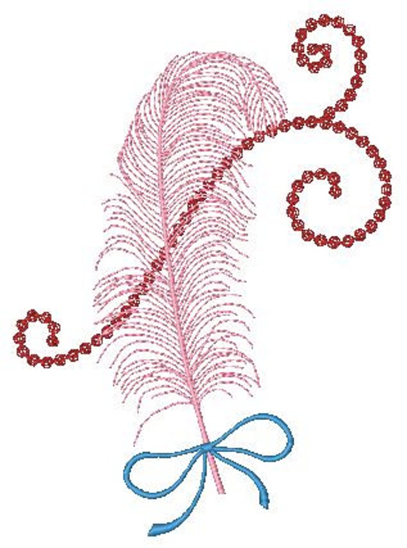 Feather Fest 5X7 Machine Embroidery Designs image 10