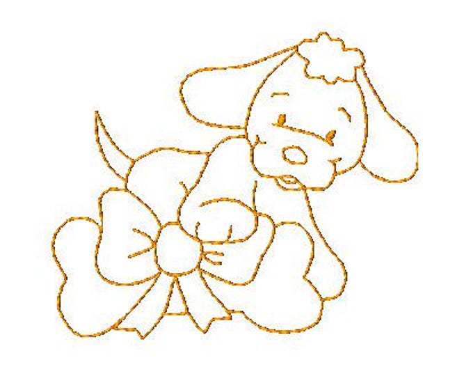 Simple-Puppies-I ( 5 Machine Embroidery Designs from ATW ). XYZ17C