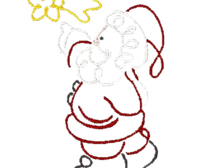 Art-Deco-Santas ( 10 Machine Embroidery Designs from ATW ) 4x4 Hoop