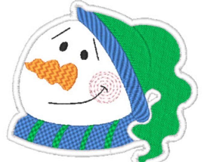 FSA Snow Face Ornaments Machine Embroidery Designs
