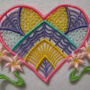 FSL Beautiful Hearts Free Standing Lace Machine Embroidery Designs - Etsy