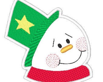 FSA Snow Face Ornaments Machine Embroidery Designs